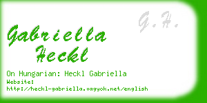 gabriella heckl business card